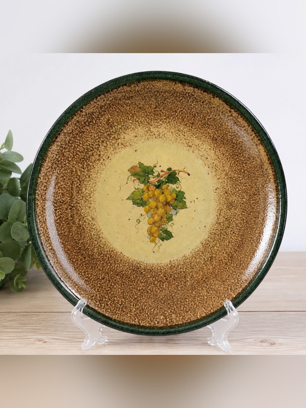 Monroe Salt Works Stoneware 10¾" Serving Centerpiece Fruit Bowl Fall Rustic